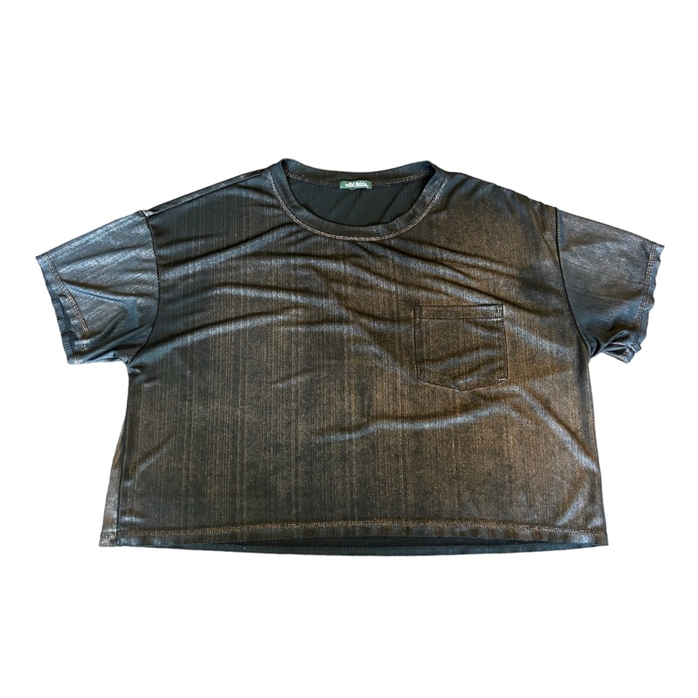 [wild fable] Metallic Cropped Tee